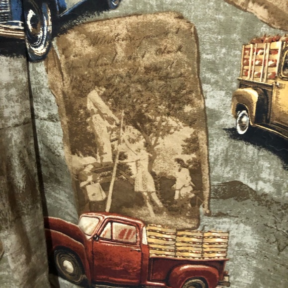 RedHead Long Sleeve Button up Shirt Men’s Large Vintage Trucks - Picture 16 of 16